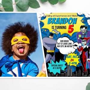 Batman VS Villains Invitation