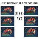 Blaze and Monster Machines Favor Tags