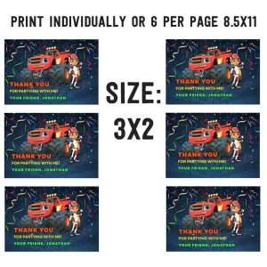Blaze and Monster Machines Favor Tags