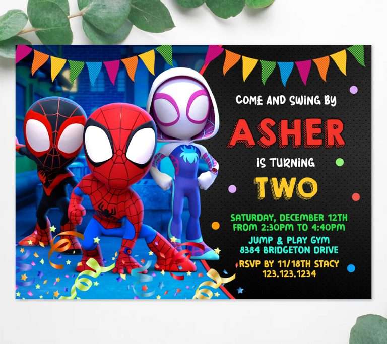 Spidey And His Amazing Friends Invitations