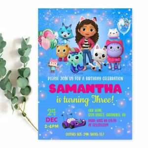 Gabby's Dollhouse Invitation
