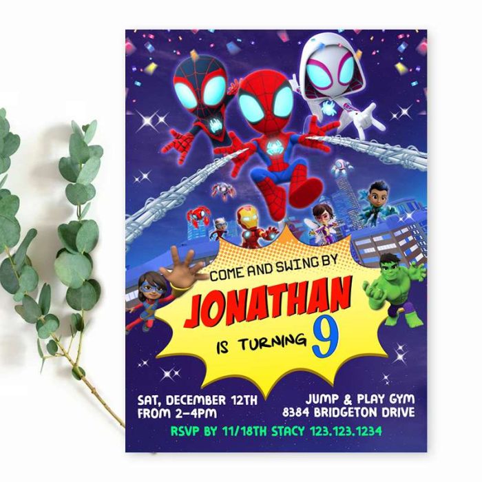 Spidey Party Invitation