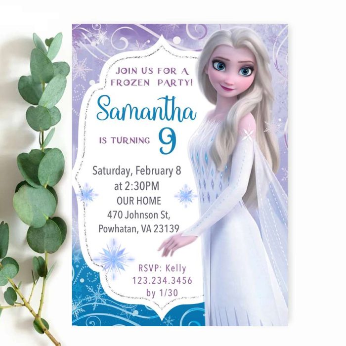 Elsa Frozen Invitation