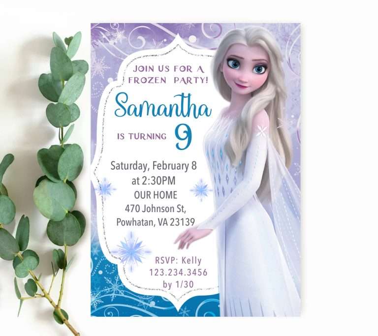 Unleash the Magic: Elsa Frozen Party Invitations