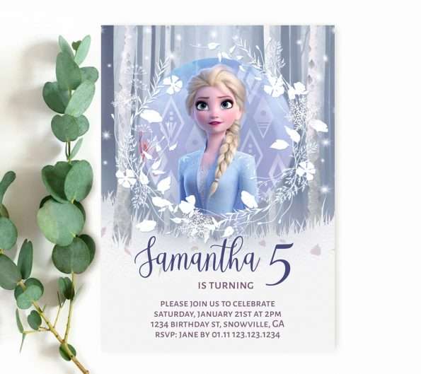 Frozen 2 Party Invitation