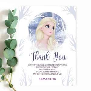 Frozen 2 Thank You Card