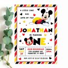Mickey 1st Birthday Invitation