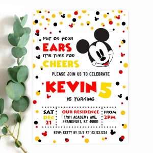 Mickey Birthday Invitation
