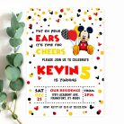 Mickey party invitation
