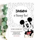 Vintage Mickey Mouse Invitation