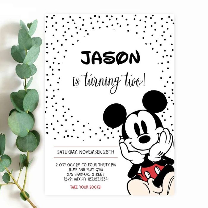 mickey-mouse-invitation-vintage Vintage Mickey Mouse Invitation