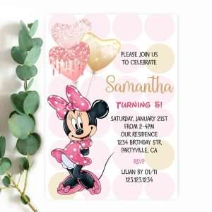 Minnie Mouse Invitation