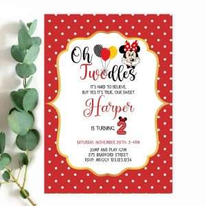 Twodles Invitation Girl