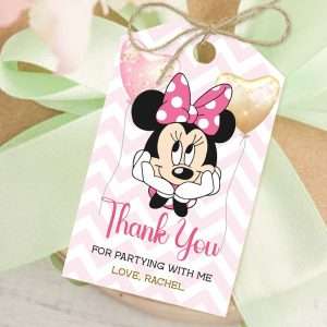 Minnie Mouse Thank You Tag