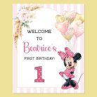 Minnie Mouse Welcome Sign