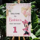 Minnie Mouse Welcome Sign Customizable