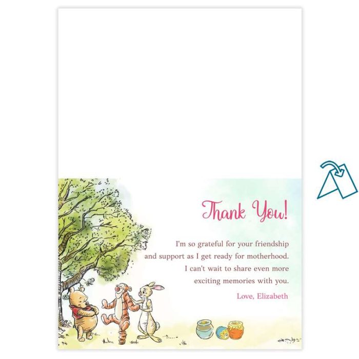 Winnie The Pooh Thank You Card