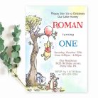 Winnie The Pooh invitation Boy