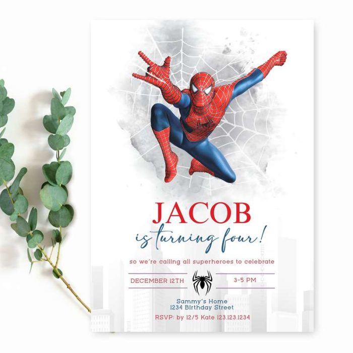 spiderman-birthday-invitation spiderman-birthday-invitation