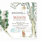 Vintage Winnie The Pooh Invitation