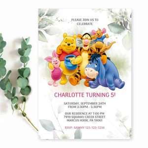 Winnie The Pooh Party Invite