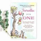 Winnie The Pooh Birthday Invitation