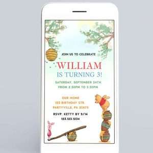 Winnie The Pooh Invitation Paperless