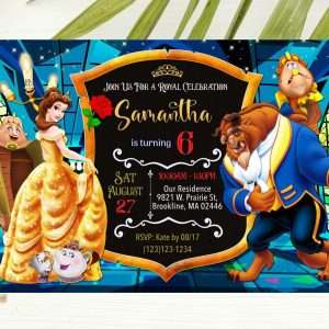 Beauty and The Beast Invitation