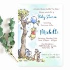Winnie The Pooh Baby Shower Invitation Boy