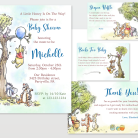 Winnie The Pooh Baby Shower Invitation Suite