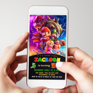 Mario Invitation Electronic
