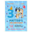Bluey Invitation Boy