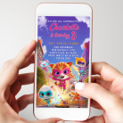 Super Kitties Invitation for Cell Phones