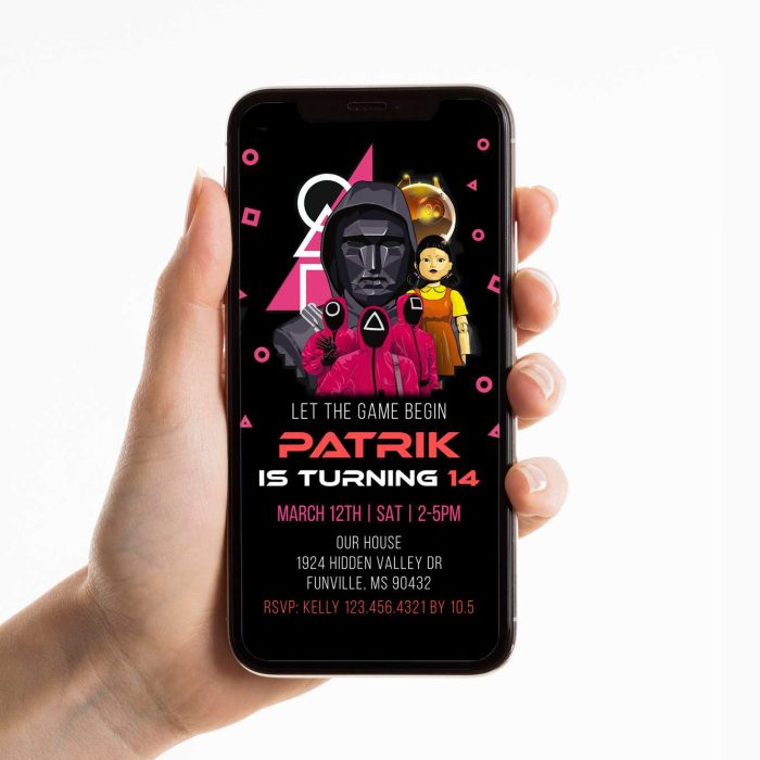 Squid Game Electronic Invitation