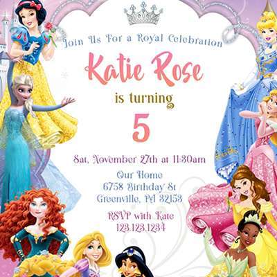 Princesses Invitations