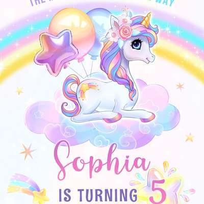 Unicorn Invitations