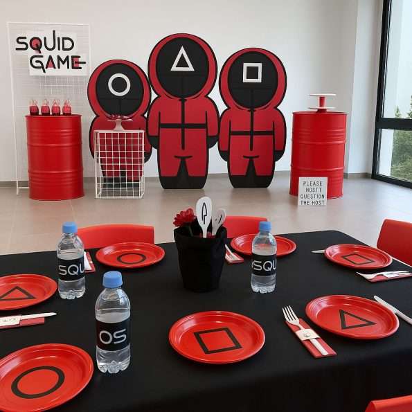 squid game table decor