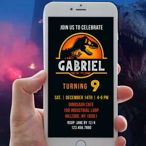 Dinosaur Park Invitation