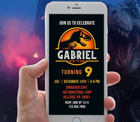 Dinosaur Park Invitation