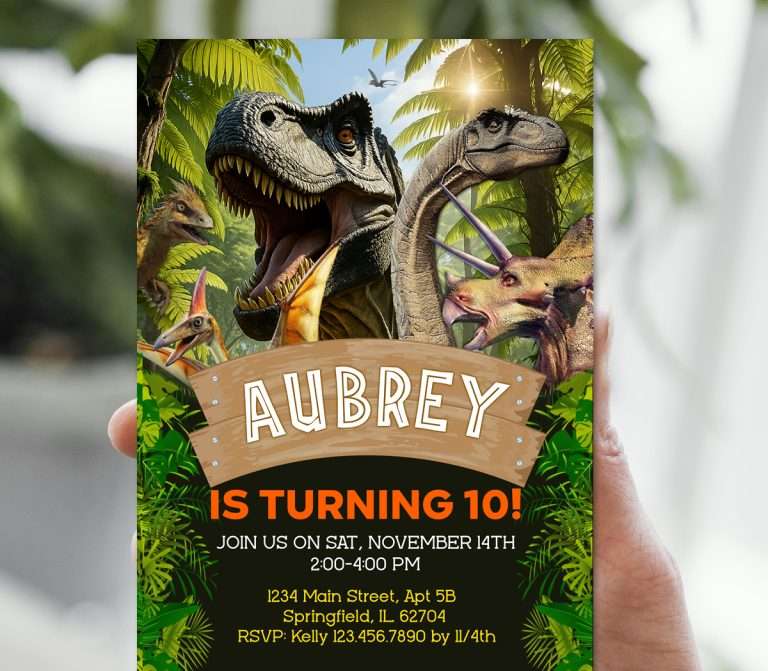 6 Roar-some Dinosaur Invitations to Make Your Child’s Party Unforgettable